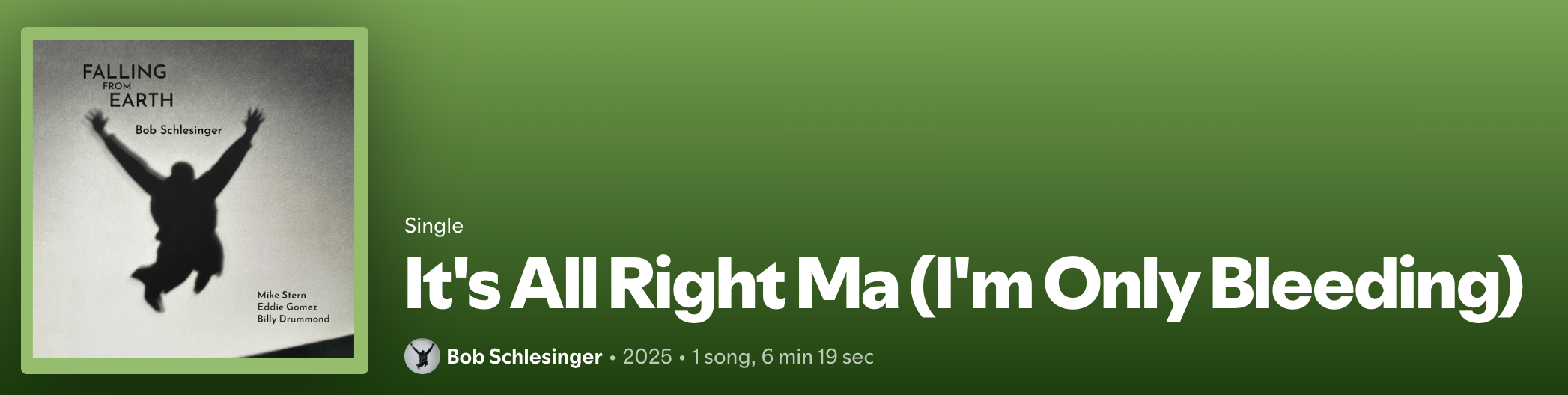 It's All Right Ma, on Spotify