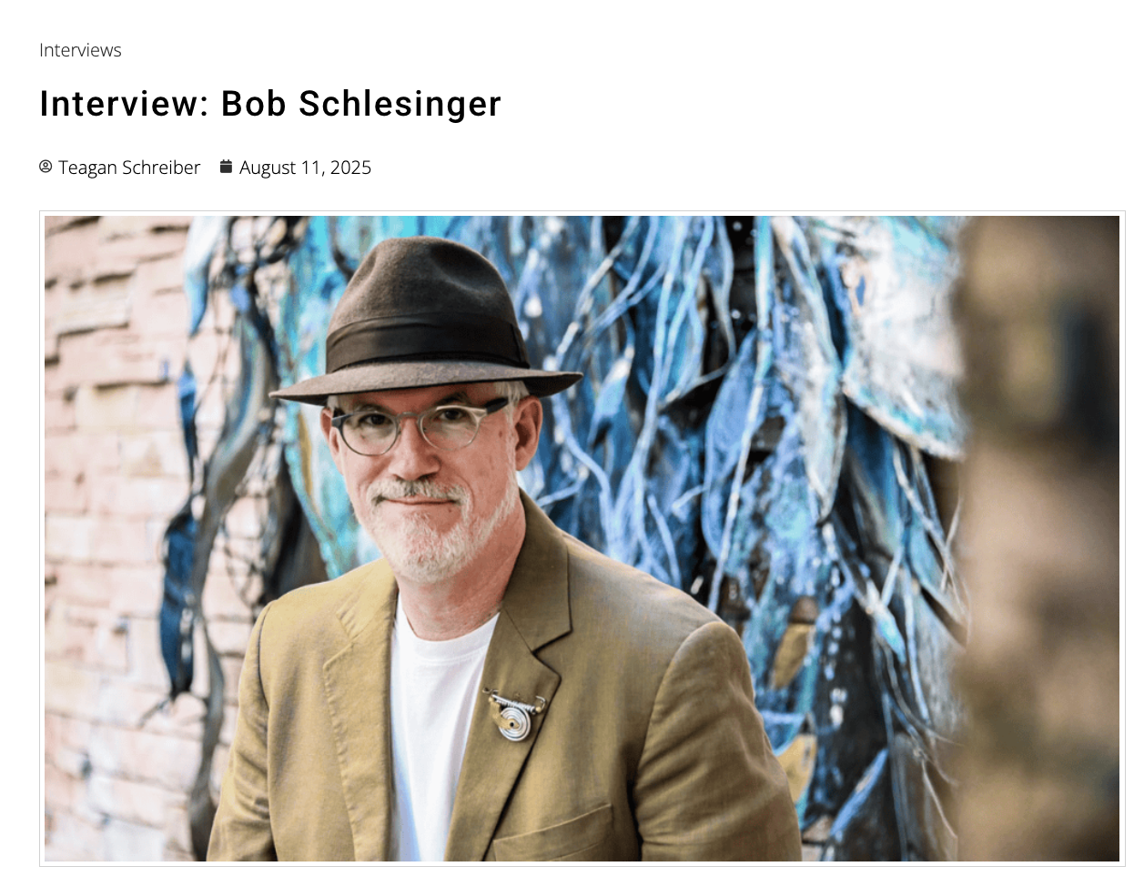 Bob Schlesinger interviewed on KGNU Boulder